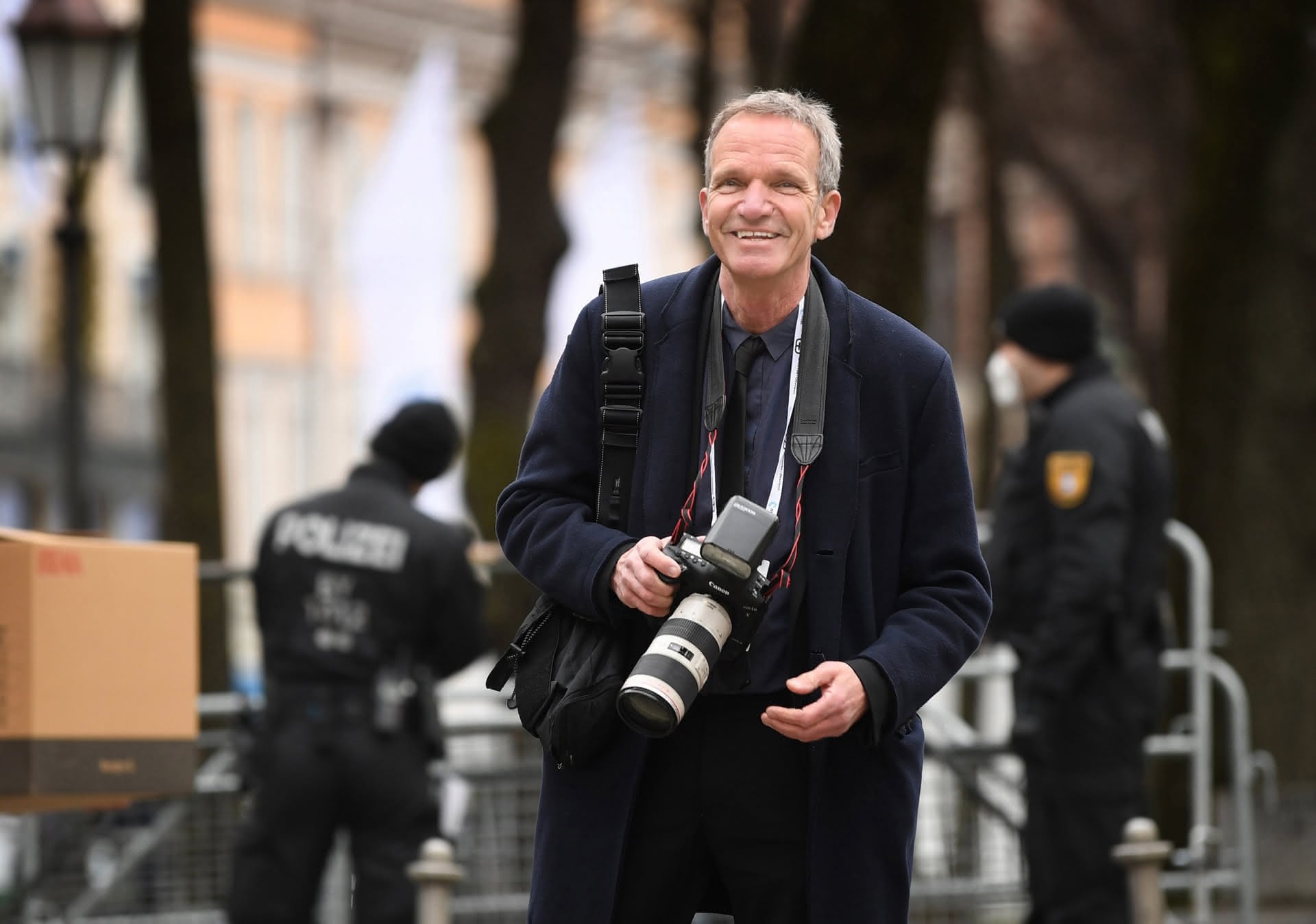 Karl-Josef Hildenbrand, preisgekrönter Fotograf, bei der Münchner Sicherheitskonferenz 2023.