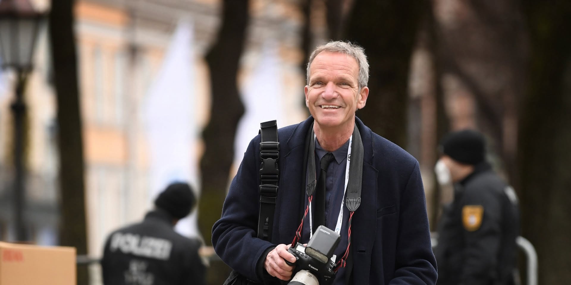 Karl-Josef Hildenbrand, preisgekrönter Fotograf, bei der Münchner Sicherheitskonferenz 2023.