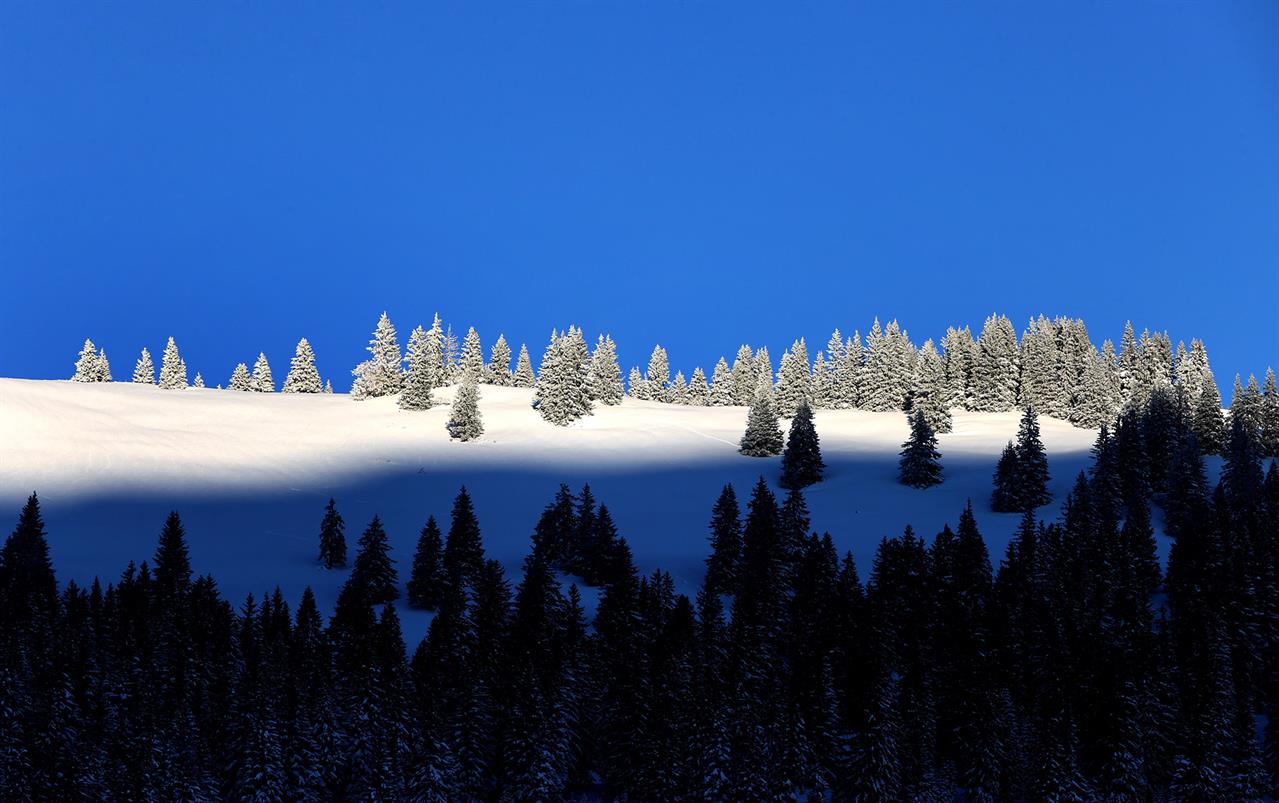 Winterliche Berglandschaft Winterliche Berglandschaft